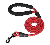 Cuerda de Arrastre para Perros, Correa de Perro Fuerte Correas Reflectantes for Mascotas Cordón Largo Cuerda tracción for Caminar(Red,0.8 x 150cm)