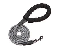 Cuerda de Arrastre para Perros, Correa Reflectante for Perros de Nailon con Correas for Mascotas 120/150/200/300 cm(Light Grey,1.2cm 1.5M)
