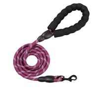 Cuerda de Arrastre para Perros, Correa Reflectante for Perros de Nailon con Correas for Mascotas 120/150/200/300 cm(Purple,1.0cm 1.5M)