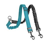 Cuerda de arrastre para perros, giratoria de 360 grados, absorbe los golpes, cuerda giratoria de 360 grados para 2 perros, para razas pequeñas, medianas y grandes, para caminar, parque de