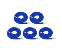 Cuerda de barrera con ganchos de metal, cuerda de seguridad resistente para grandes eventos, fiestas temáticas y cines, solución duradera de control de multitudes