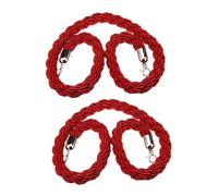 Cuerda de barrera Cuerdas con postes retorcidos Braided Hemp Barrier Rope For Crowd Control Multicolor 1-3M(Red,3M)
