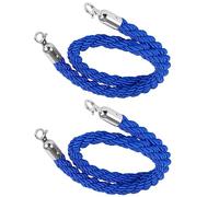 Cuerda de barrera Cuerdas con postes retorcidos Braided Hemp Barrier Rope For Crowd Control Multicolor 1-3M(Blu,2.5M)