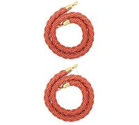 Cuerda de barrera Cuerdas con postes retorcidos Crowd Control Barrier Rope Pack Of 2 Multicolor 2-10ft(Orange,3.3ft/100cm)