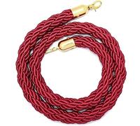 Cuerda de barrera de cola, cuerda de puntal, For museos y eventos de alfombra roja, cuerda resistente for escenarios con cierre acero inoxidable, diámetro 3,2 cm(426cm/14ft)