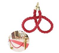 Cuerda de barrera roja resistente de 3,5 m con ganchos de acero inoxidable, ideal para hoteles, eventos, puertos, soluciones de control de multitudes para una gestión eficaz de la línea