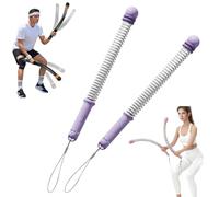 Cuerda de Batalla sin Cuerda Ajustable - Equipo de Gimnasio Silencioso y Compacto para Entrenamiento Full Body, HIIT y Fuerza, con Pesos Ajustables para Hombres y Mujeres(Púrpura)