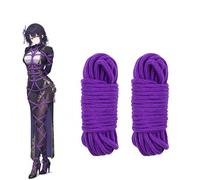 Cuerda de Bondage 2x10m de Algodón, Cuerda Suave para Ataduras para Shibari, Juguete Sexual BDSM para Parejas, SM Fetichista Kinky Rope, Arte del Bondage & Cosplay, ajustable & duradera