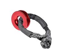 Cuerda de cabrestante de 41000lbs, grillete Suave sintético + Juego de Anillos de recuperación, grilletes Resistentes con Funda Protectora for recuperación de vehículos y Camiones(Set B)