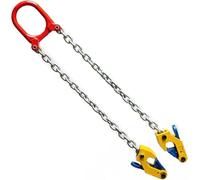 Cuerda de Cadena Pesada, Elevador de Tambor de Cadena, 2200/4400 Lbs, Doble G80 MN, Abrazadera de Eslinga de Cadena de Acero, Metal/Tambores(R)