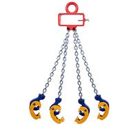 Cuerda de Cadena Pesada, Elevador de Tambor de Cadena, 2200/4400 Lbs, Doble G80 MN, Abrazadera de Eslinga de Cadena de Acero, Metal/Tambores(W)