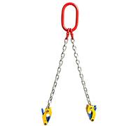 Cuerda de Cadena Pesada, Elevador de Tambor de Cadena, Abrazaderas de elevación de Acero Doble G80 MN, 2200/4400 Libras, for Tambores de Metal(M)