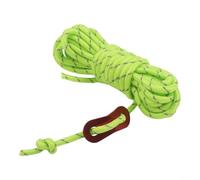 Cuerda de camping reflectante ajustable de 4 mm x 4 m con hebilla de aluminio para tienda de campaña toldo resistente al viento línea guy equipo de senderismo al aire libre rojo (verde fluorescente)