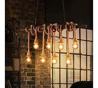 Cuerda de cáñamo Cuerda Vintage Retro Hierro Tejido a Mano Industrial Araña Antigua Mesa de Comedor Restaurante Bar Loft Altura Ajustable Iluminación Lig Comfortable Anniversary