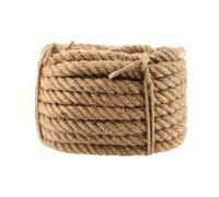 Cuerda De Cáñamo De Yute Natural Gruesa Natural De 30 Mm Cuerda De Yute Retorcida Hamaca De Escalada Decoración Náutica del Hogar(30mm,5m/16ft)