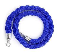 Cuerda de Cáñamo Trenzada Cuerda de Barrera Cuerda de Puntal Barrera de Seguridad de Cuerda de Control de Multitudes Barrera Cola de Seguridad de Cuerda, para Hotel Restauran(Size:4ft/1.2m,Color:azul)