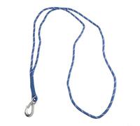 Cuerda de conexión de árbol oscilante resistente con mosquetón, 200 kg, correa colgante de poliéster para silla hamaca al aire libre, azul (longitud de la cuerda 150 cm)