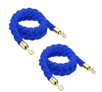 Cuerda de control de multitudes, Barrier for Crowd Control,Stanchion Hemp Rope Barriers Queue Line for Posts Pole 1/1.5/2/2.5/3meter(Blue,3meter)