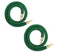 Cuerda de control de multitudes, Barrier for Crowd Control, Stanchion Rope Barriers for Posts Queue Pole with Polished Snaps,1/1.5/2/2.5/3meter,3.2CM(Green,2meter)