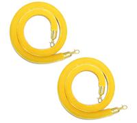 Cuerda de control de multitudes, Barrier for Crowd Control, Stanchion Rope Barriers for Posts Queue Pole with Polished Snaps,1/1.5/2/2.5/3meter,3.2CM(Golden,1meter)