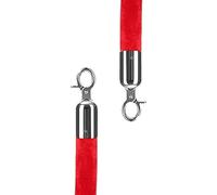 Cuerda de control de multitudes, with Snap, 2 Pack Foam Core Hanging Line Obstacle Rope for Wedding Event/Nursery/Hotel/Front Lobby(Red,60cm/2ft)