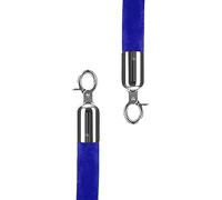 Cuerda de control de multitudes, with Snap, 2 Pack Foam Core Hanging Line Obstacle Rope for Wedding Event/Nursery/Hotel/Front Lobby(Blue,90cm/3ft)