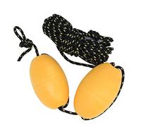 Cuerda de Correa para Kayak con Gancho Flotante de Acero Inoxidable para Pesca, Anclas de Deriva, de Accesorios, Cuerda Amarilla Doble (Juego de Doble Bola Amarilla y Negra)