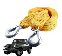 Cuerda de cuerda - Correa de recuperación de vehículos pesados, cable de remolque con hebillas reforzadas | Línea de transporte sólida, cinturón de rescate automático seguro, cordón de tractio