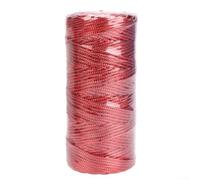 Cuerda de cuerda de 100 m de 1 5 mm para manualidades, lazos y envoltura elegante (rojo)