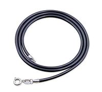 Cuerda de cuero negro cuerda collar para mujer collar con cadena DIY accesorios joyas creativas y útiles Lovely and atractivo