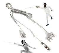 Cuerda de cuerpo de , cuerda manual de aluminio | Corpus funcional de acero inoxidable para cercas - Equipo de sujeción de cabeza de longitud media, accesorios profesionales de esgrima deportivos