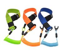 Cuerda de emergencia para motor de barco con mosquetón Jet Ski | Boat Kill Switch Lanyard con correa de neopreno, cable de nailon en espiral, de seguridad, para desconexión del motor de