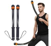 Cuerda de entrenamiento para gimnasio en casa, cuerda de ejercicio de brazo portátil para construcción de fuerza, entrenamiento aeróbico HIIT y de bajo impacto para hombres y mujeres, equipo de