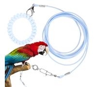 Cuerda de Entrenamiento para pájaros Loros, Cuerda Ligera para Volar para Mascotas, de Tobillo para Evitar Que se Escape para Patio, terraza, excursión