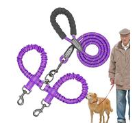 Cuerda de entrenamiento para perros pequeños, cuerda de tracción de perro, doble puppy Running Belt - Adjuctable Cómodo gato cachorro Plomo Amortiguador absorbente del entrenamiento para el