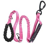 Cuerda de entrenamiento para perros - sin tirón de perro con absorción de impactos | Cuerda de guía ajustable con agarre suave para caminar de segura y cómoda