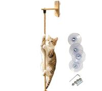 - Cuerda de escalada - Accesorio de trampolín de 6,56 pies de largo, escalera de actividad, estructura de juego de ejercicios | Ideal para gatitos que escalan, rascan, descansan en la sala de estar