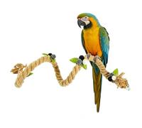 Cuerda de Escalada aviar Ajustable, Percha Ligera para Doblar, de pájaros moldeable con Fibras, Cuerdas de algodón, decoración de hábitat Multicolor, Herramienta de Ejercicio