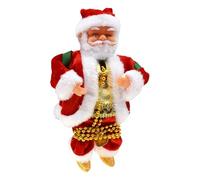 Cuerda de escalada de Santa Claus genérica - elemento musical de Navidad, animado acento visual estacional | Cuerda de escalada musical de Santa Claus, para porche exterior, ventana, techo, ES