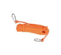 Cuerda De Escalada Seguridad Exterior Tensión con Gancio para Escape Rappel Rescate contra Incendios Resistente Y Duradero(Yellow 2,14mmx20m)