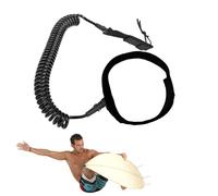 Cuerda de esquí acuático, cuerda de seguridad elástica ligera de 4 pies, correa de tabla de remo, para natación, kayak, bodyboard, embarque, embarcaciones acuáticas al aire libre
