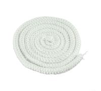 Cuerda de fibra de vidrio, cuerda de repuesto para puerta de estufa blanca de 2 m, resistente al calor, para estufas de leña y quemadores de leña, para reemplazar cuerdas de puerta de estufa