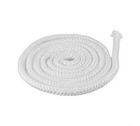 Cuerda de fibra de vidrio de 2 m de longitud para puerta de estufa de leña, junta práctica y flexible para estufa, chimenea, caldera y uso (10 mm)