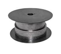 Cuerda de fibra de vidrio para estufas, Empaquetadura de grafito baja fricción con sello fibra trenzada, varios tamaños 4x4-12x12 mm, 2 m/5 m