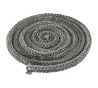 Cuerda de fibra de vidrio para estufas, Sello de fibra trenzada, cuerda estufa vidrio, 12mm, negro, 200/300cm, sellado quemador leña, 1 ud