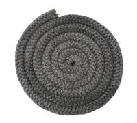 Cuerda de fibra de vidrio para puerta de estufa de leña, 18/20 mm x 2 m, color negro, sello de cuerda para estufa de pellets, chimenea, chimenea, caldera y puertas de horno industrial, calor (18 mm)