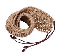 Cuerda de fibra natural para decoración de lengüetas de acero, cuerda de tambor, anillos de cuerda tejida para tambores de mano