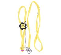 Cuerda de Fibra, Suave y cómoda Cinturón Ajustable para pájaros Periquitos Pericos Loros Cacatúa Cockatiel Mascotas Entrenamiento y Juego al Aire Libre(Amarillo)