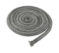 Cuerda de fuego, 8 mm x 300 cm, de fibra de vidrio, color negro, junta de sellado para estufa de leña, leña, chimenea, caldera, resistente a altas temperaturas, cordón de sellado elástico (12 mm x 2 m