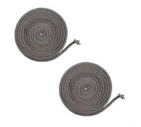 Cuerda de fuego para estufa de leña, cuerda de fibra de vidrio, puerta de 9 mm de diámetro, 3 metros de longitud, adecuada para estufa de leña, caldera y horno industrial (2 piezas)
